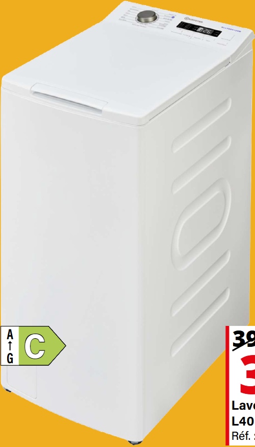 Lave-linge 6 kg Kryster — KLLTOP6124 W — extrait du prospectus ADAMS