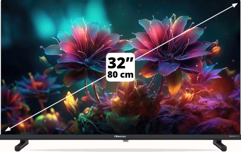 Smart TV FHD 32” Hisense — 32A5QT — extrait du prospectus ADAMS