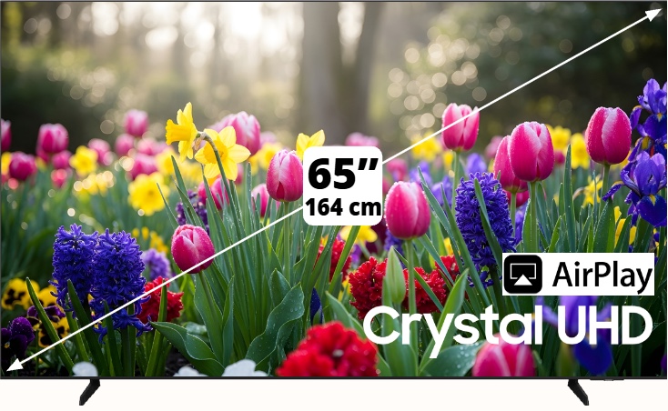 TV CRYSTAL UHD 65” Samsung — SA-TU65U7005FX — extrait du prospectus ADAMS