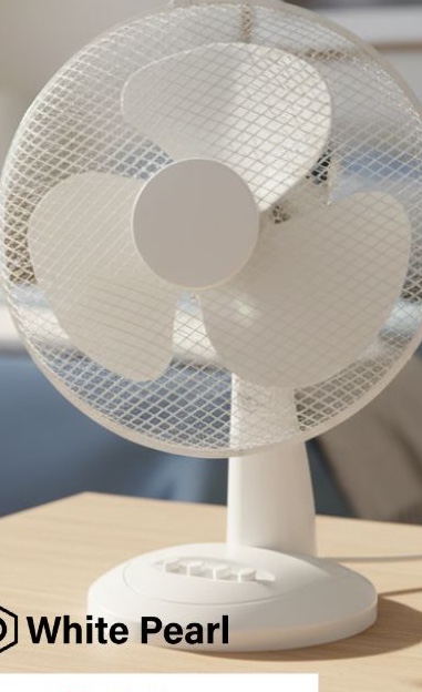 Ventilateur de table White Pearl — 30 WP — extrait du prospectus ADAMS