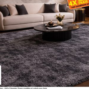 Tapis Shaggy 140 x 200 cm — extrait du prospectus ADAMS