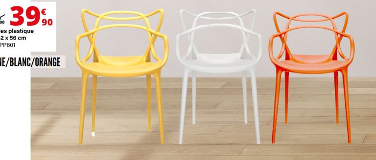 Chaise plastique PP601 — extrait du prospectus ADAMS