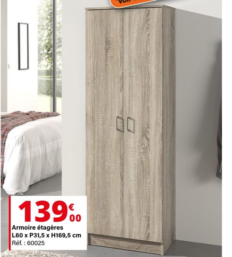 Armoire étagères — extrait du prospectus ADAMS
